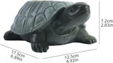 Adorable Resin Turtle Planter Statue - Outdoor Garden Decor with Unique Shell Design, Durable Weather-Resistant Construction for Patio, Porch, or Yard