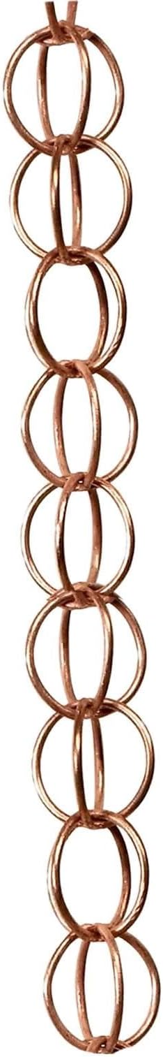 Rain Water Catcher Rainwater Chains Home Decor for Gutter Functional Replace Rain Gutter Drain Rain Chains for Divert Water Sheds Awnings, Rings