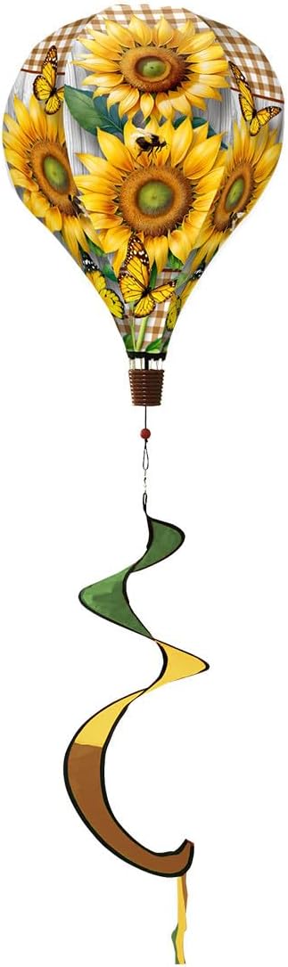 Briarwood Lane Sunflower Duo Hot Air Balloon Spinner