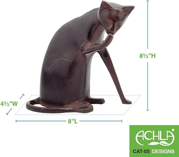 Achla Designs Coy Cat, Garden Animal Statue