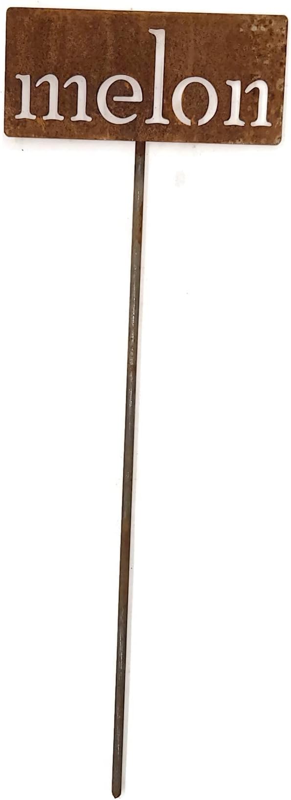 Classic Metal Garden Markers 19 Inches Tall (melon, Naturally Rusted)