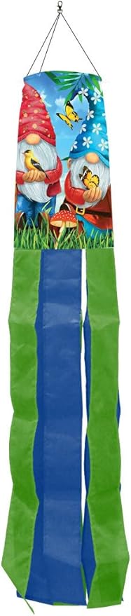 Gnome Sweet Gnome Spring Windsock 40" L Briarwood Lane