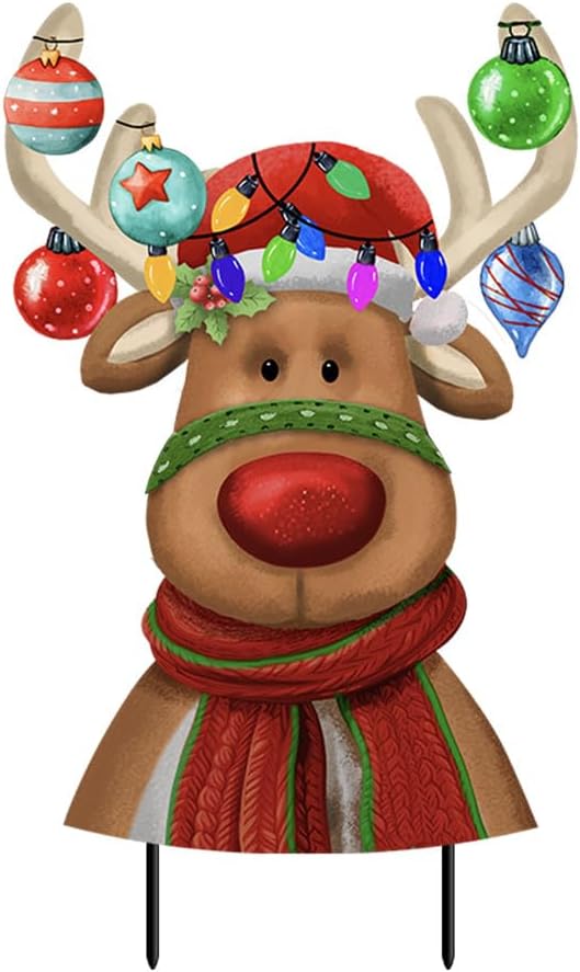 Briarwood Lane Festive Reindeer Metal Art