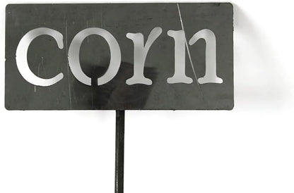 Classic Metal Garden Markers 19 Inches Tall (corn, Raw, Unfinished Steel (will rust with time))