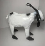 Decorative Rustic Metal Goat - Animal Metal Art, Home Metal Decor