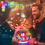 Color Changing Solar Mosaic Table Lamp - Waterproof Outdoor