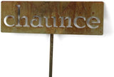 Classic Metal Garden Markers Clearance Items 20 to 33 Inches Tall (chaunce, Naturally Rusted)