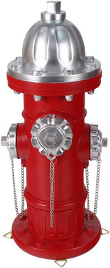 Fire Hydrant Pee Post for Dogs - Outdoor Backyard Play Equipment, Puppy Training Post, Garden Lawn Decor, Firefighter Gifts for Men (17.5 inch)