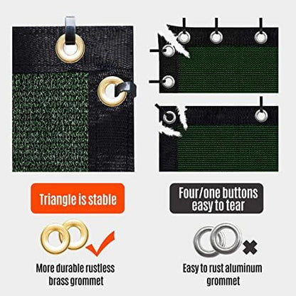 180GSM 6ft x 50ft Fence Privacy Screen Heavy Duty Fence Cover Garden Wall Backyard Dark Green