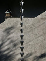 Nutshell Stores XL Scallop Cups Rain Chain - Aluminum - 10 Feet