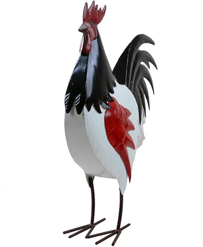 Rooster Statue Chicken Animal Sculpture Garden Decoration Metal Yard Art for Patio Lawn Backyard Outdoor Decoration