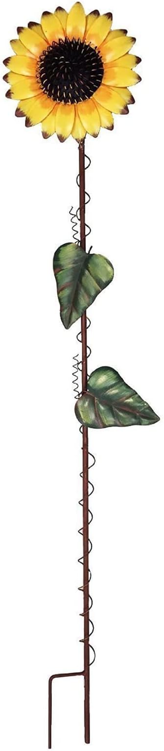 Metal Sunflower Garden Stakes Flower Yard Art Planter Stake Party Lawn Pathway Walkway Patio Decor Yard Sign Indoor Outdoor Decoration (39")