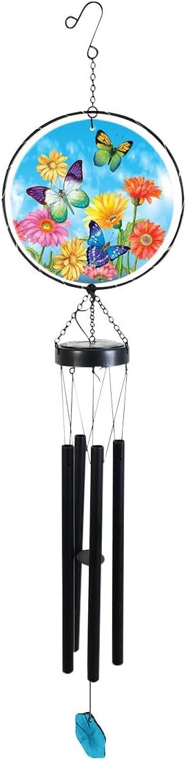 Briarwood Lane Welcome Butterflies Illuminated Wind Chime