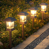 Solar Pathway Lights - 6 Pack Waterproof Brown