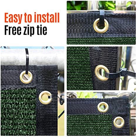 180GSM 6ft x 50ft Fence Privacy Screen Heavy Duty Fence Cover Garden Wall Backyard Dark Green