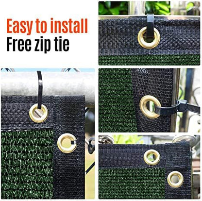 180GSM 6ft x 50ft Fence Privacy Screen Heavy Duty Fence Cover Garden Wall Backyard Dark Green