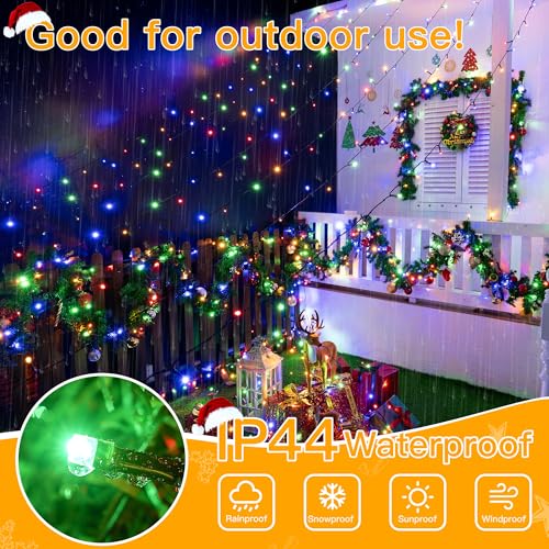 Christmas String Lights 400LED 132FT - Multicolored with Timer & Remote