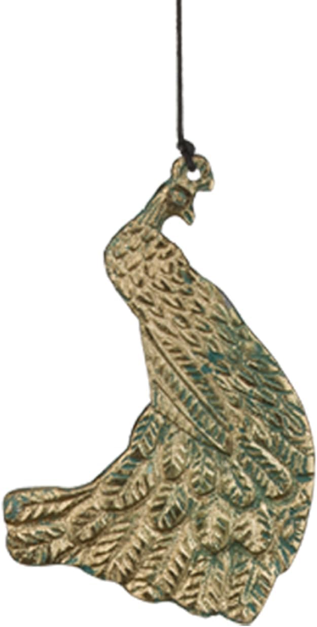 Regal Art & Gift Wind Bell Chimes - Outdoor Decorative Metal Hanging Chime - Relaxing Sound for Yard, Patio, Porch or Garden - Peacock