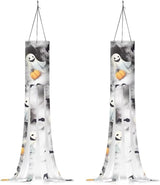 Jeiento 40 Inch Halloween Ghost With Pumpkin Garden Windsock - Halloween Themed Holiday Outdoor Hanging Decoration, 2 Piece Set