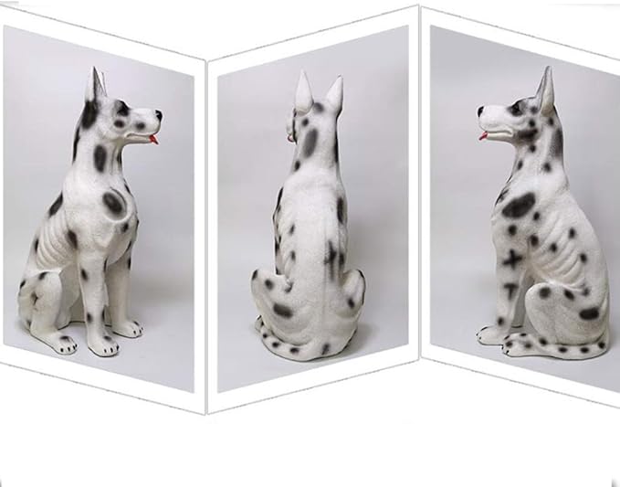 Outdoor Statues Dog Statue Outdoor Sculpture Resin Lawn Ornaments Decor - Best Indoor Outdoor Figurines for Patio Yard and House,