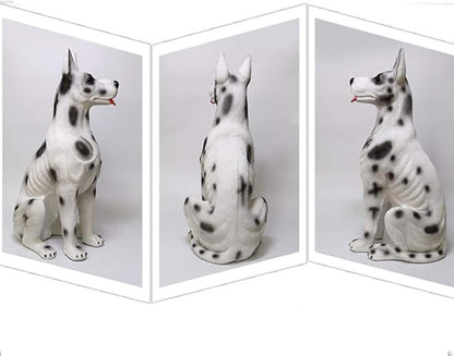 Outdoor Statues Dog Statue Outdoor Sculpture Resin Lawn Ornaments Decor - Best Indoor Outdoor Figurines for Patio Yard and House,