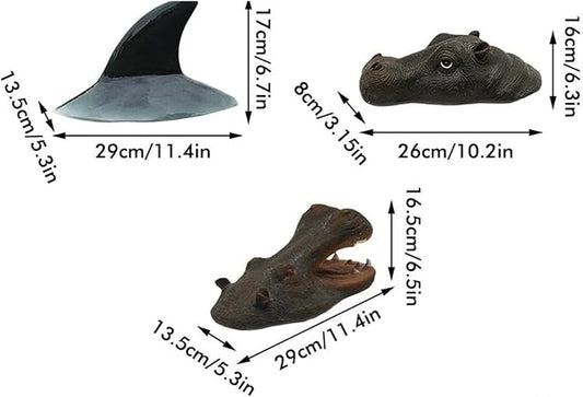 Garden Statues Pond Floating Hippopotamus Lawn Statues Horse Head Statue Garden Decor Floating Pond Ornament Realistic Yard for Pool Pond Yard Ornaments Decor