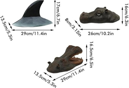 Garden Statues Pond Floating Hippopotamus Lawn Statues Horse Head Statue Garden Decor Floating Pond Ornament Realistic Yard for Pool Pond Yard Ornaments Decor