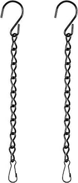 EBOOT 2 Pcs Hanging Chain for Bird Feeders, Planters, Lanterns and Ornaments (23.6 Inch,Black)