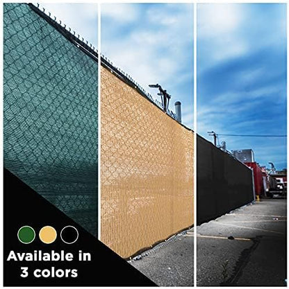 Boen - Backyard Privacy Screen Fence Covering 4' x 50' - Black - Instant Outdoor Privacy Fence Screen for Any Metal, Chain Link, Wood Panels or Plastic Fencing - Shade & Block Wind Privacy Wall