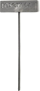 Classic Metal Garden Markers 19 Inches Tall (rosemary, Raw, Unfinished Steel (will rust with time))