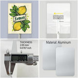 Uptell Vintage Aluminum Lemon Fruit Signs Yard Sign with Stake for Garden Fruit Garden Label Stakes Plant Markers for Outdoor Plants Waterproof 7x8.8 inch