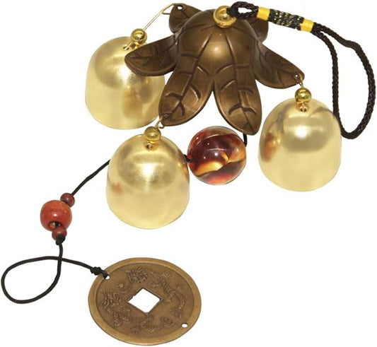 Hooshing Lucky Small Wind Chimes Metal Garden Bells Feng Shui Windchimes for Best Wishes Home Outdoor Garden Patio Hanging Decor Gift for Mother