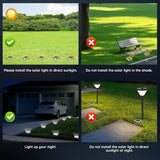Solar Ground Lights Outdoor - 12 Pack Waterproof White