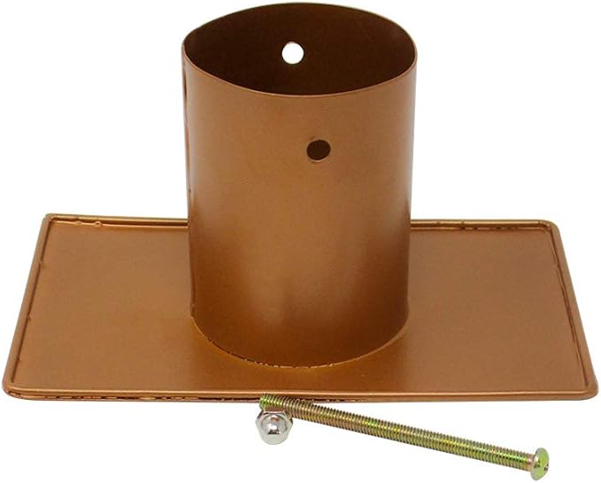 Trademark Innovations 8' Copper Colored Umbrella Rain Chain and Rain Chain Adapter Set for Gutters and Downspouts