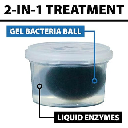CrystalClear PondShock Ball, Natural Enzymes & Live Bacteria, Freshwater Clarifier Shock Treatment, Muck & Sludge Remover for Small Pond & Outdoor Water Garden Ponds, Koi Fish & Aquatic Plants Safe