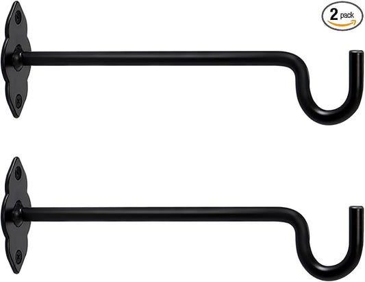 10 Inch 2 Pack Plant Hangers Outdoor or Indoor Plant Hooks Hanging Plant Bracket for Home Decor Bird Feeders
