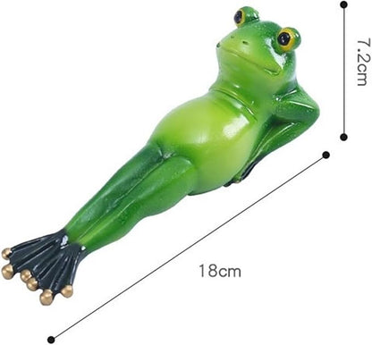 Garden Decor Frog Statue Outdoor Garden Sculptures for Yard Lawn Resin Animal Figurines Yoga Art Gardening Gifts(Yoga)