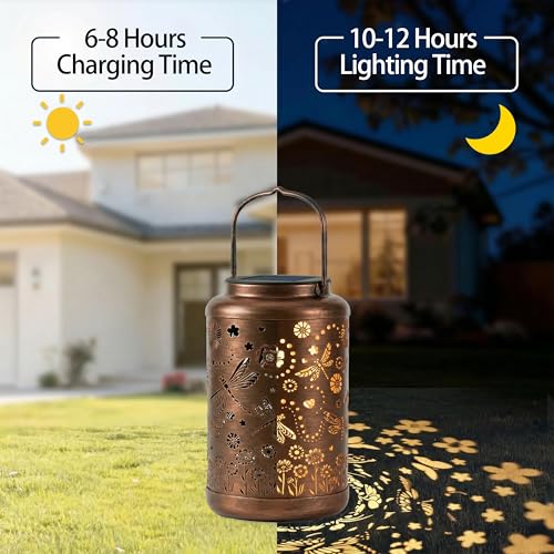 Dragonfly Solar Lantern with Ground Stake