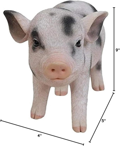 Hi-Line Gift Ltd Standing Baby Pig with black Spots