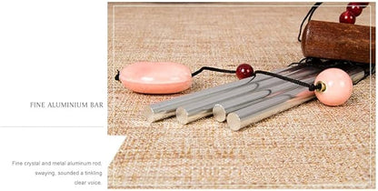 i-lan 2 Pack Small Silver Wind Chimes for Outside, Mini Aluminum Tubes with Ceramic Drop, Gentle Soothing Sound for Garden Patio Porch Decor, Zen Hanging Memorial Gifts for Mom Backyard Balcony