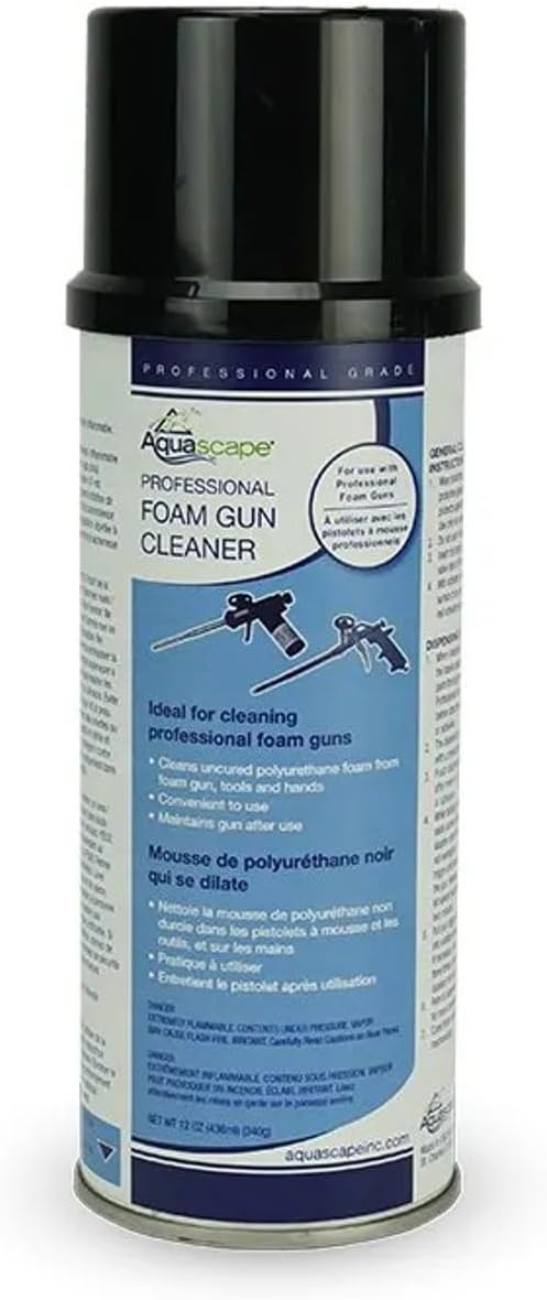 Aquascape Professional Foam Gun Cleaner for Pond, Waterfall, and Water Features, 12-Ounce