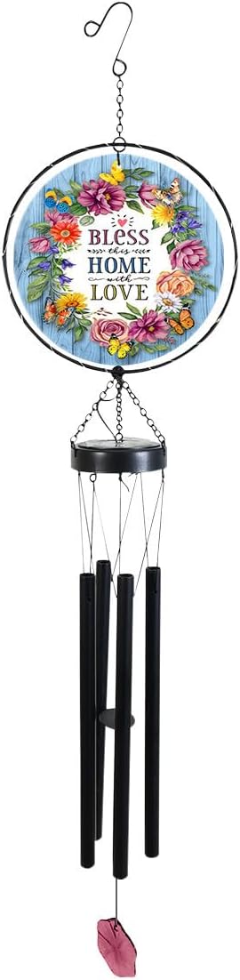 Briarwood Lane Bless This Home with Love Illuminated Wind Chime