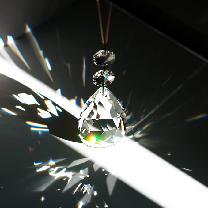 10pcs 63mm Teardrop Chandelier Crystals, Clear Crystal Chandelier Prisms Pendants Parts Beads, Hanging Decoration for Wedding Party
