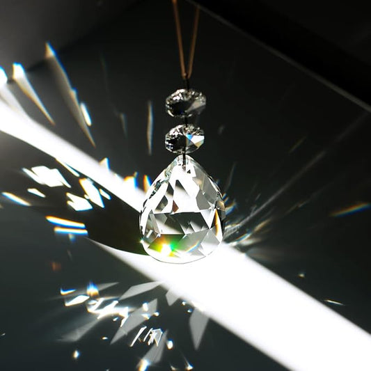 10pcs 63mm Teardrop Chandelier Crystals, Clear Crystal Chandelier Prisms Pendants Parts Beads, Hanging Decoration for Wedding Party