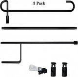 Garden Flag Pole Stand Holder, 3 Pack Garden Flags for Outside with Flag Stopper and Clip Waterproof Powder-Coated Paint for Flag Pole Holder for Outside House,Yard Flags for Outside