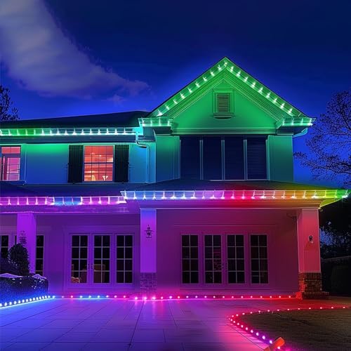 RGB Smart Eaves Lights - 100ft Permanent Outdoor