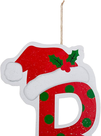 Glitzhome 7 Sets Believe Christmas Yard Stakes, 23" H Metal Garden Ornaments Wall Decor for Christmas Decorations