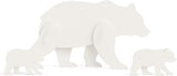 Black Bear Yard Art – All-Weather PVC Bear Family Garden Sculpture, Outdoor Wildlife Silhouette Decor for Lawn, Yard, Patio & Holiday Display (Black)