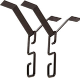 Rain Chain Hook Adapter 2-Pack Metal V-Shaped Rain Chain Hangers for Gutter Downspout Installation Decorative Outdoor Water Drain Fitting