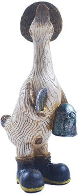 Garden Statues Duck Animal Cartoon Resin Cute Funny Cartoon Duck Garden Statues Indoor Outdoor Decorations Figurine Gift for Wedding Art Décor